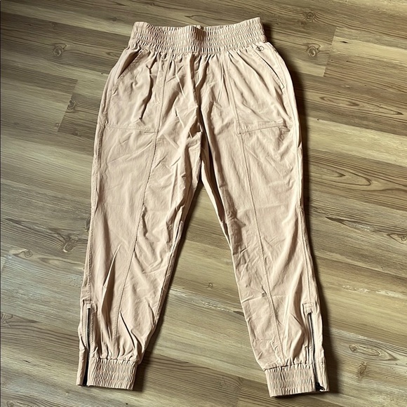 Calia ankle zip Joggers Tan Women’s S Athletic Athleisure Pull on Casual Relaxed - Picture 2 of 12